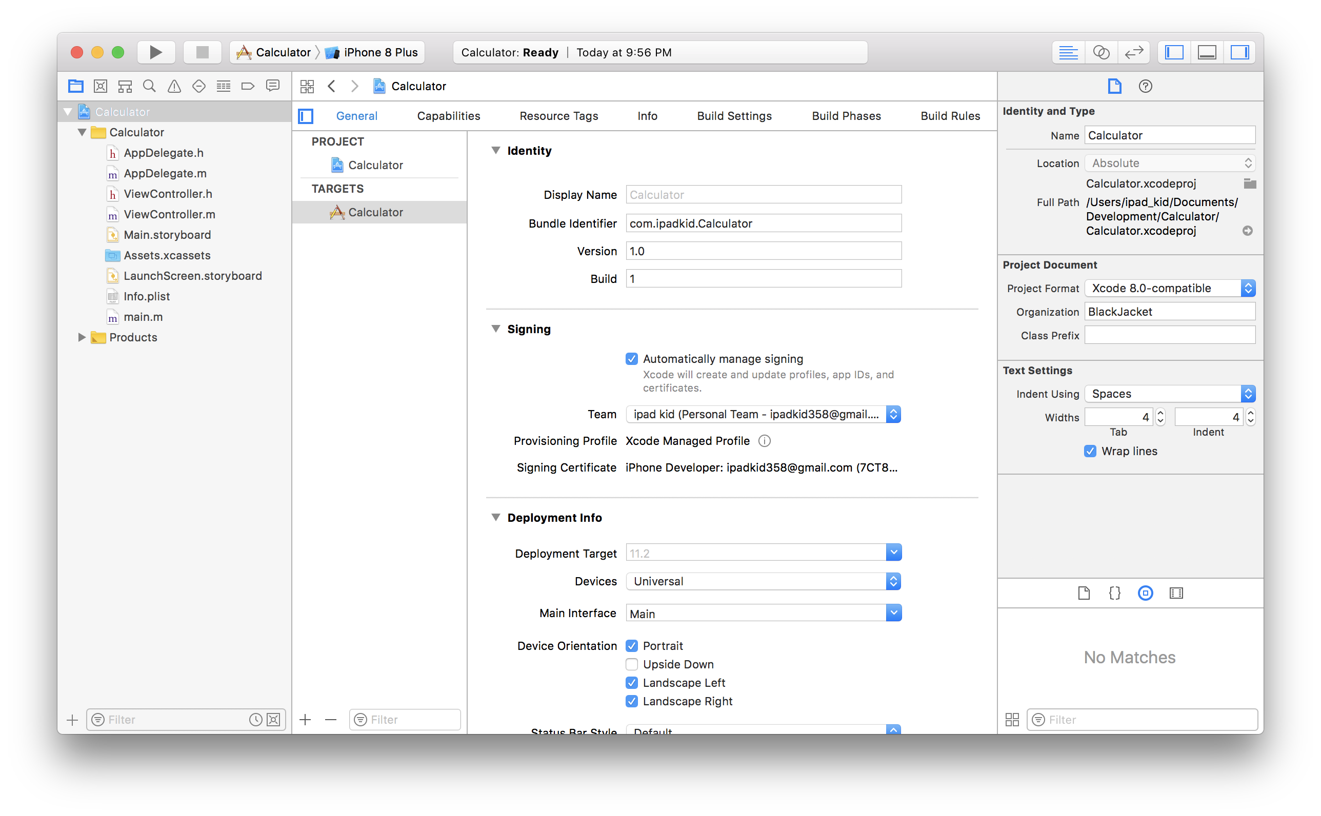 Xcode basic view