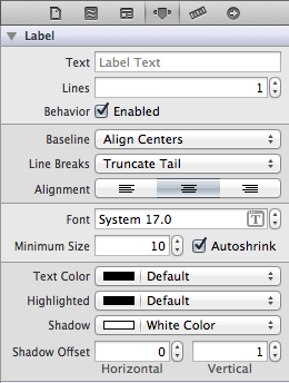 Label Attributes