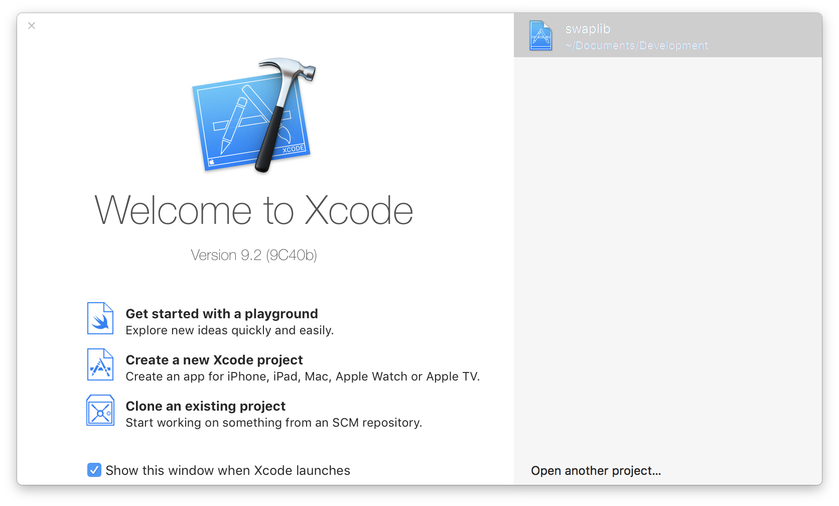 xcode launch